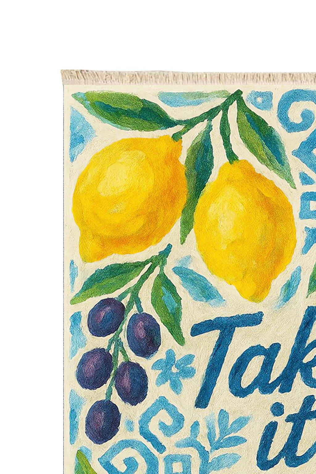 Take it Easy Print Woven Base Rug  120*180 cm  – Izmir Collection