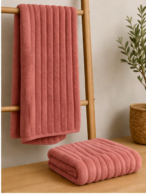 Turco Rose Clay Bath Towel 75x150 cm – 550 GSM 100% Cotton