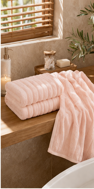 Turco Anatolian Blush Bath Towel 75x150 cm – 550 GSM 100% Cotton