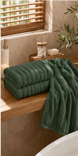 Turco Olive Grove Bath Towel 75x150 cm – 550 GSM 100% Cotton