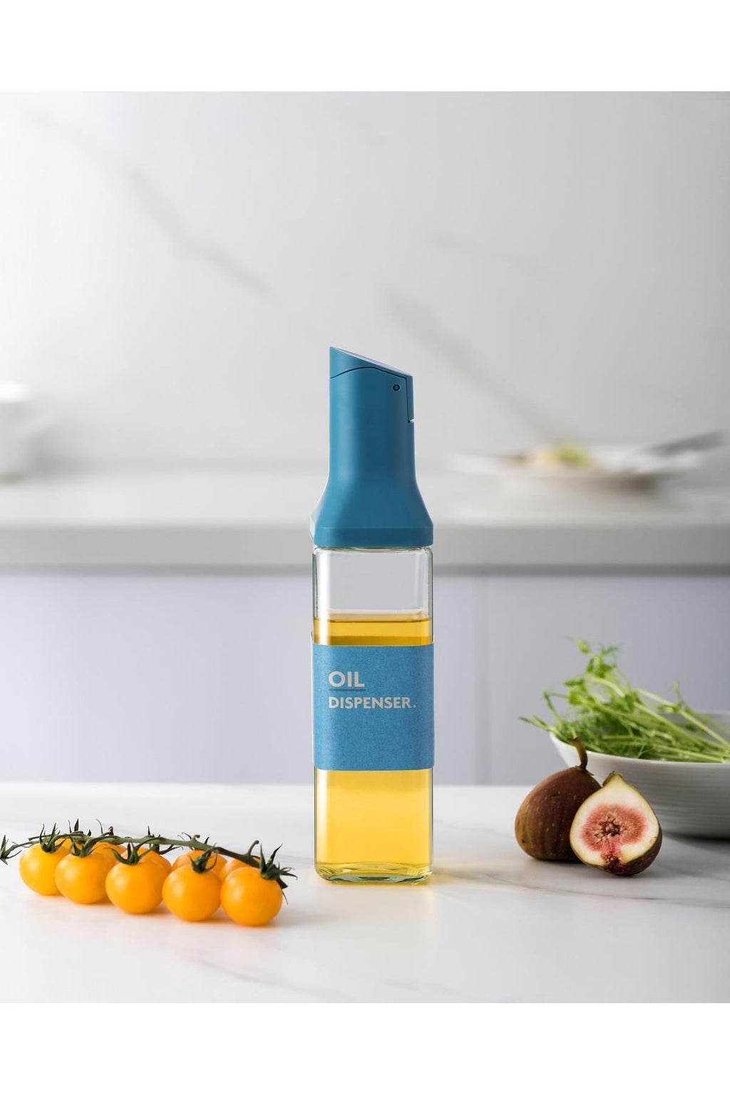 Pinmoo Flip-Top Oil Dispenser – 500 ml (Blue)
