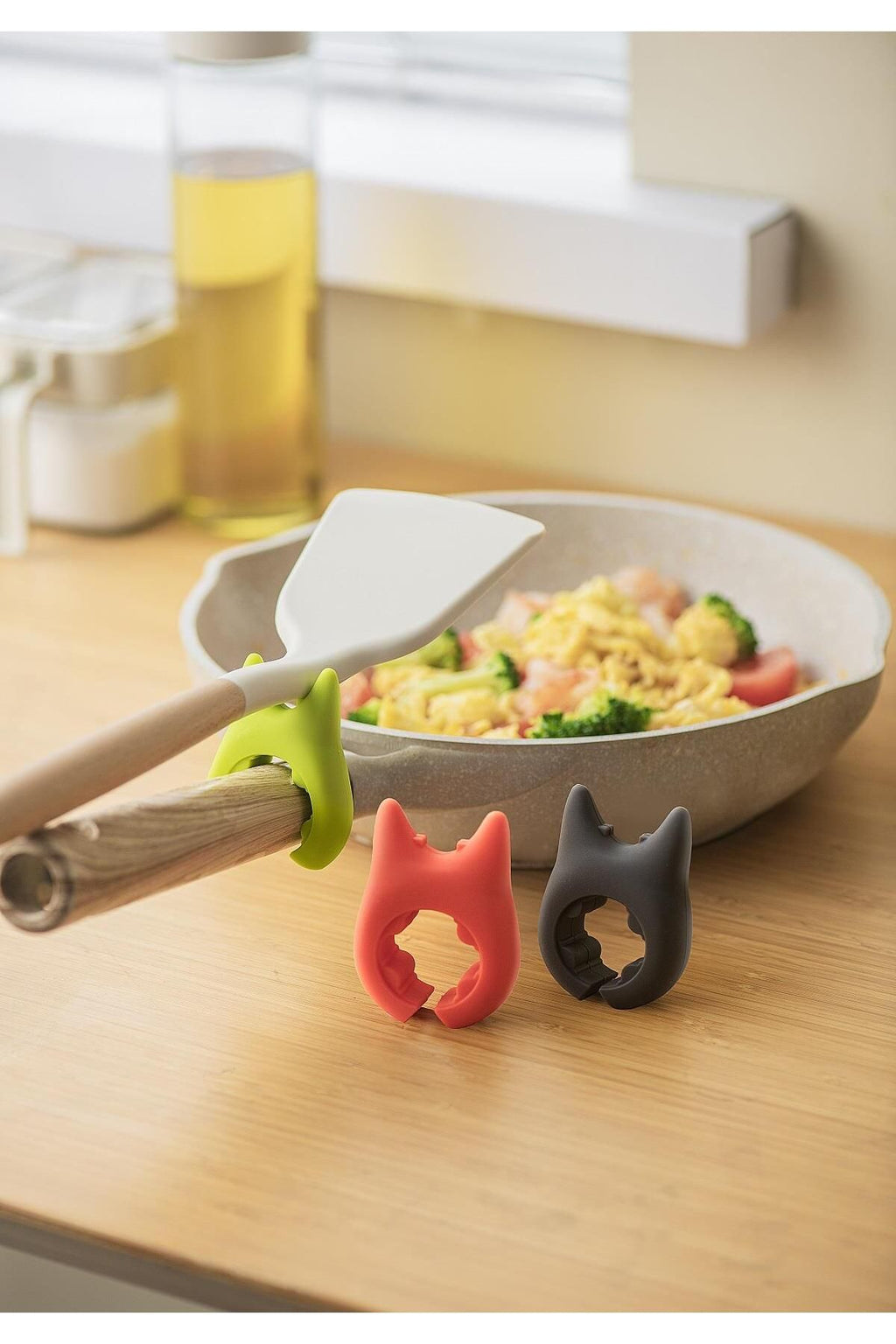 Pinmoo Easy 2-Piece Ladle & Spoon Rest – Black
