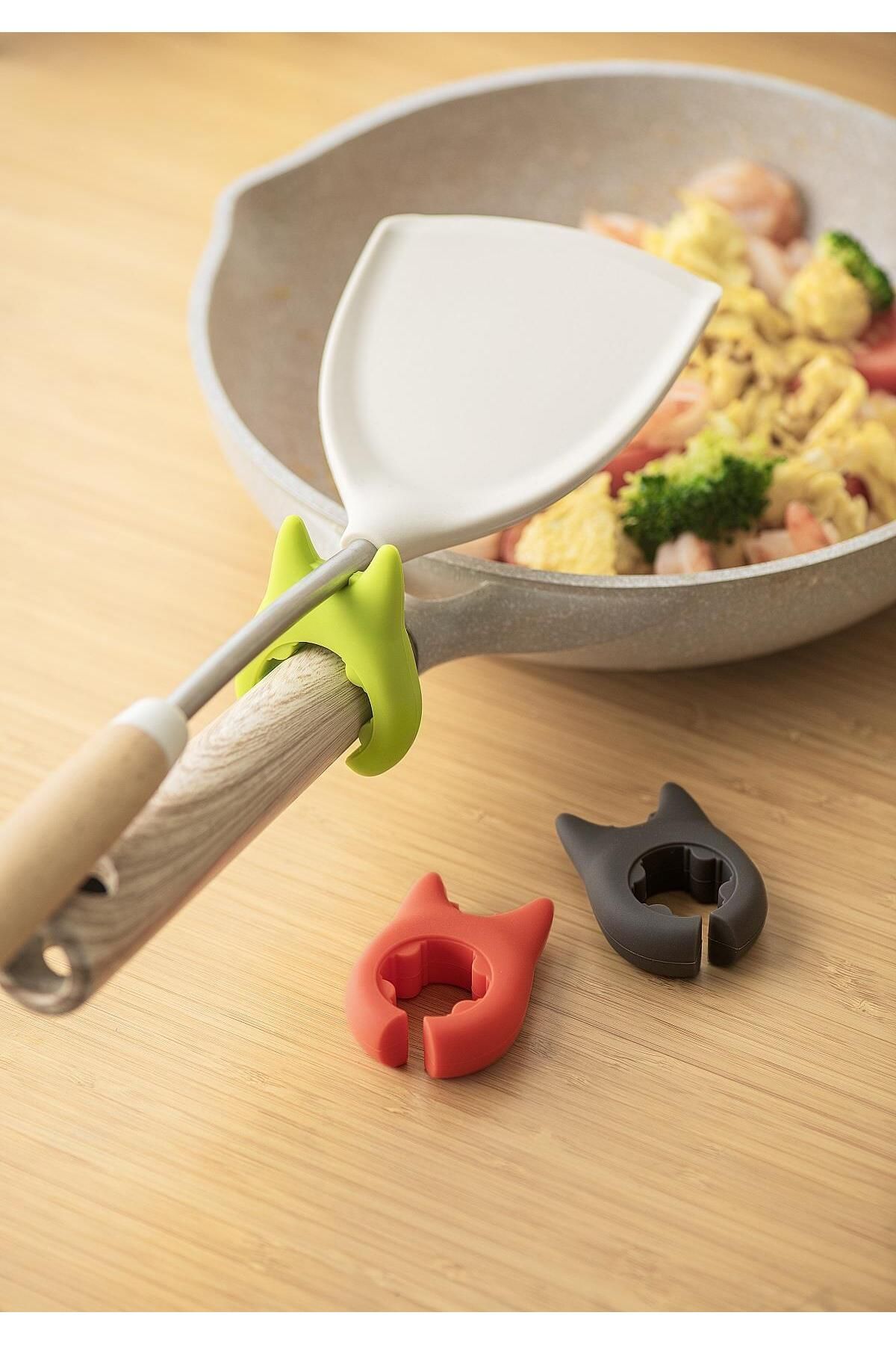 Pinmoo Easy 2-Piece Ladle & Spoon Rest – Black