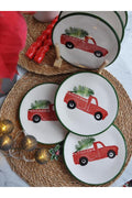 New Year Love Cars Mini Plate Set of 6 – 15 cm