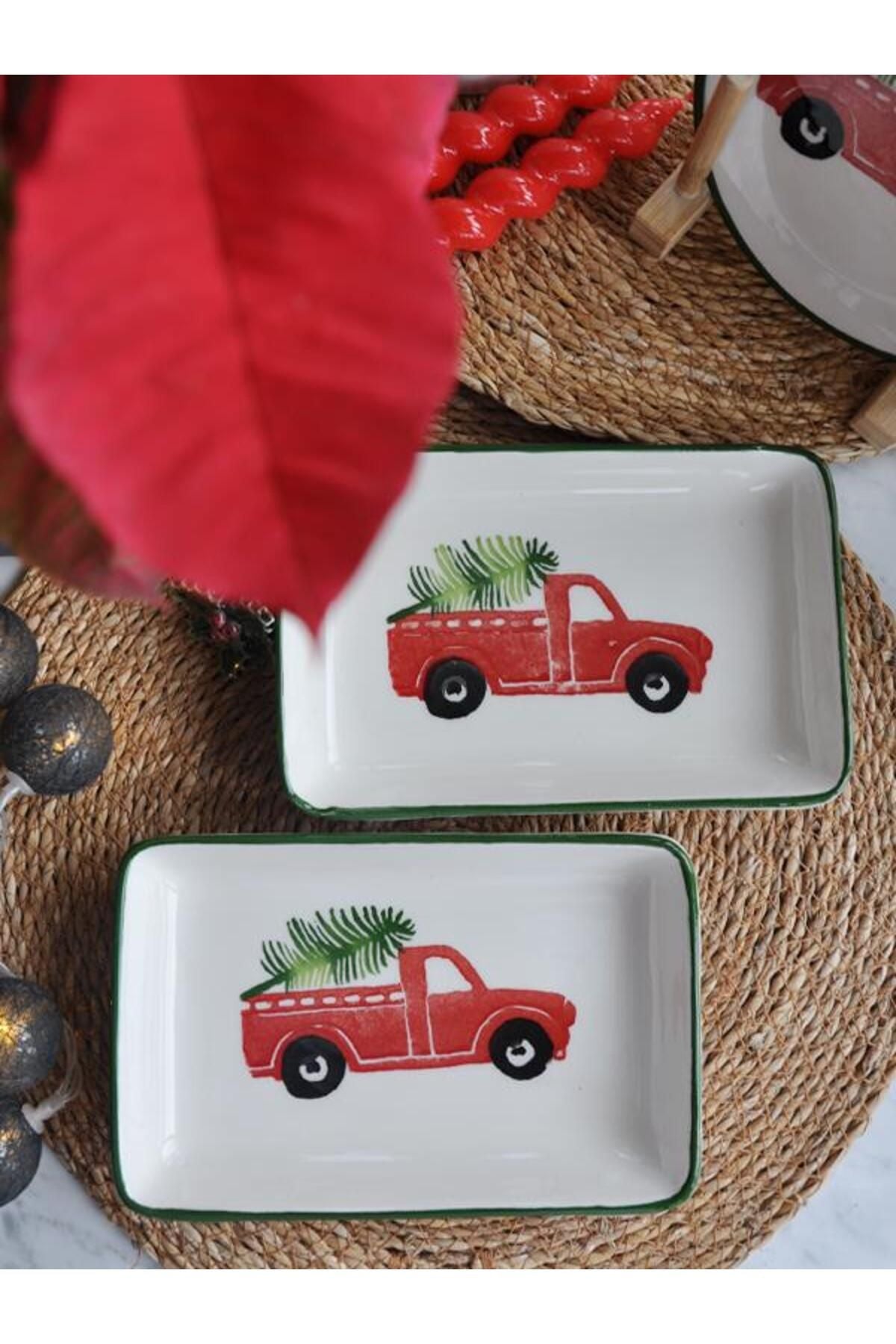 New Year Love Cars Serving Set of 2 – 12x18 cm