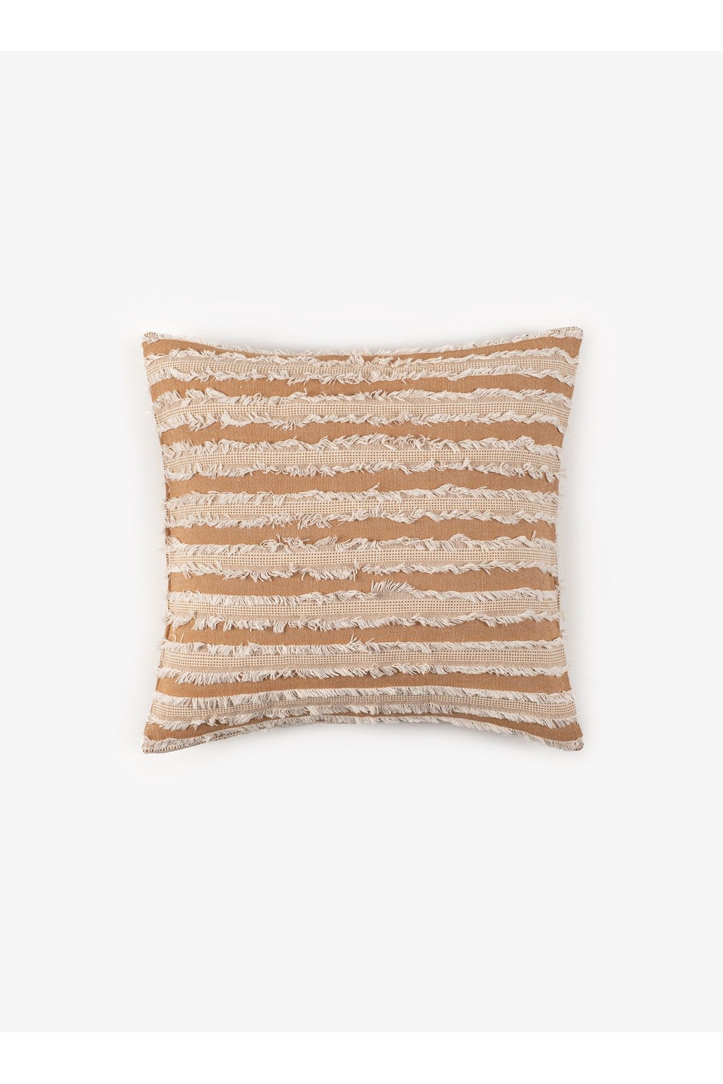 Textured Cotton Cushion Cover – Cappadocia Collection (Camel) | 45x45 cm