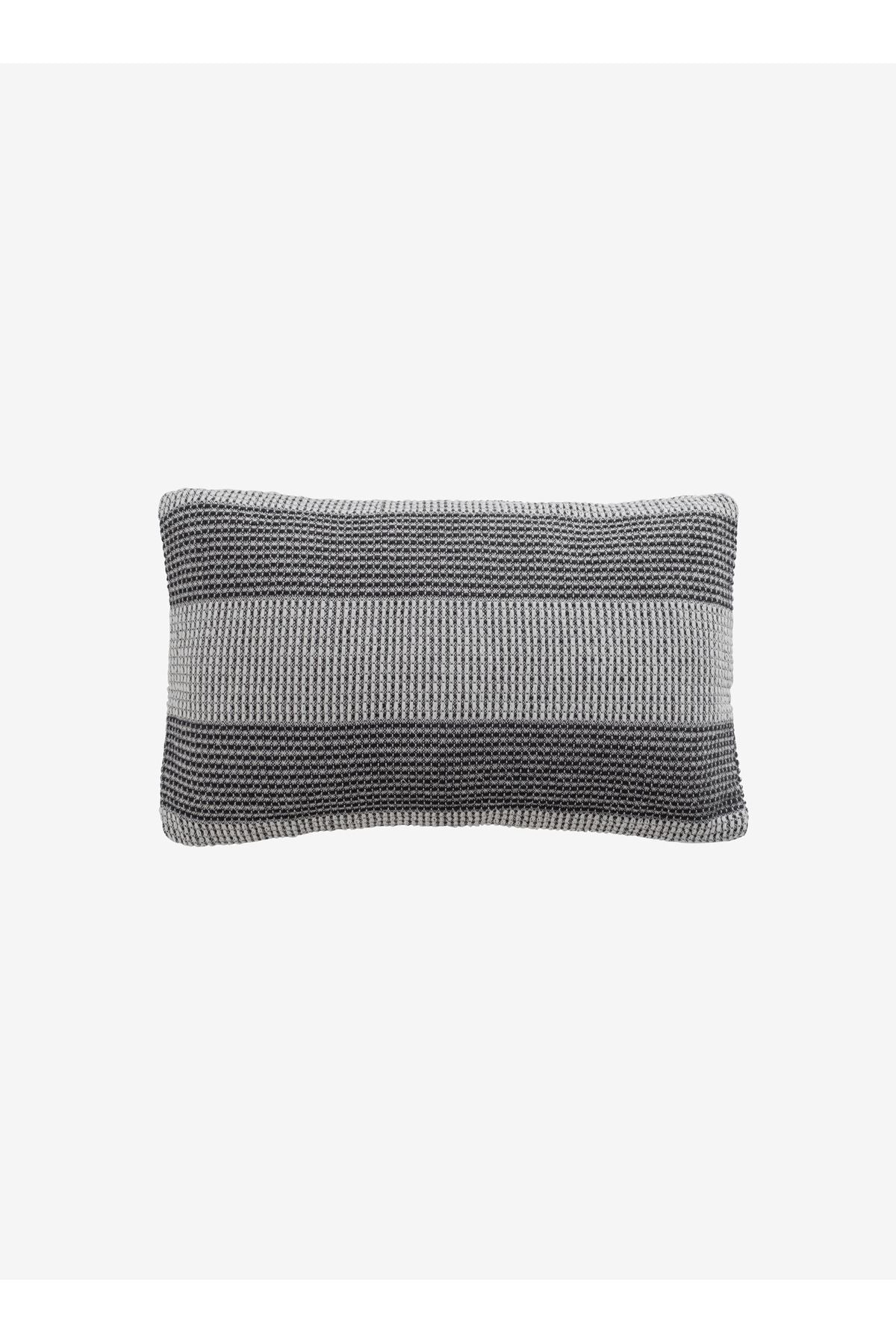 Istanbul Grey Black Rectangular Cushion Cover | 30x50 cm