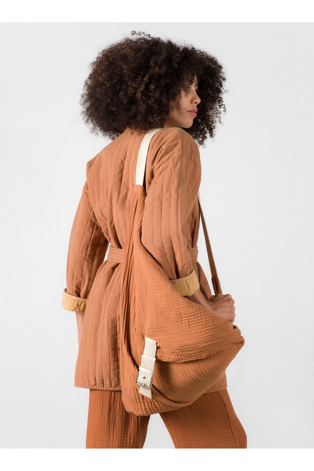 Muslin Shoulder Bag – Cappadocia Collection (Terracotta)