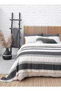 Istanbul Rigal Bedspread – Ecru & Black 230x230 cm