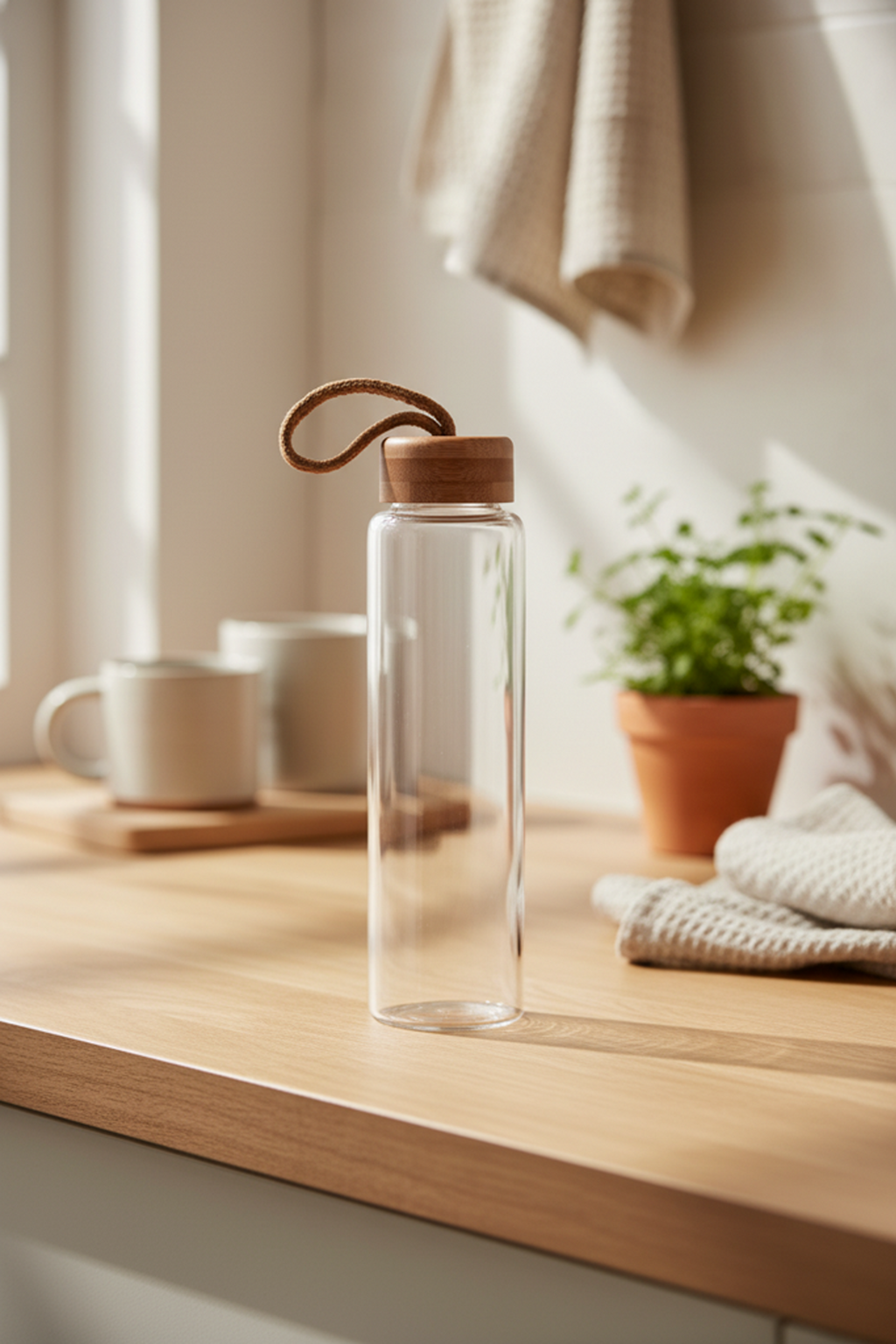 Diem - Glass Water Bottle 800 ml