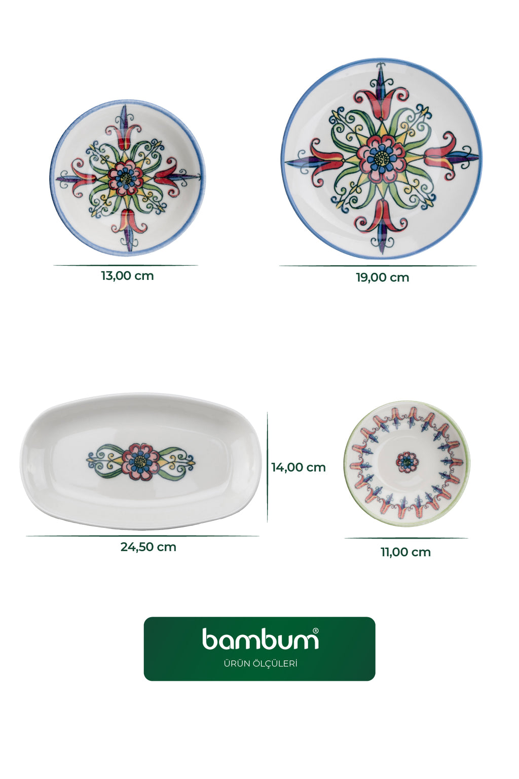 Porto Collection - 14 Piece Porcelain Breakfast Set