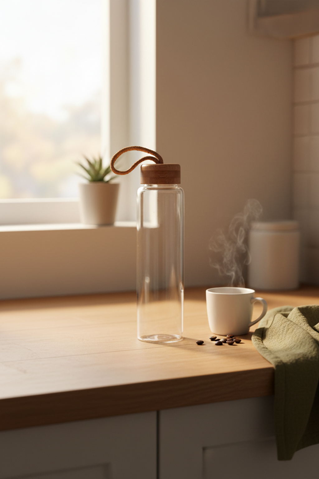 Diem - Glass Water Bottle 800 ml