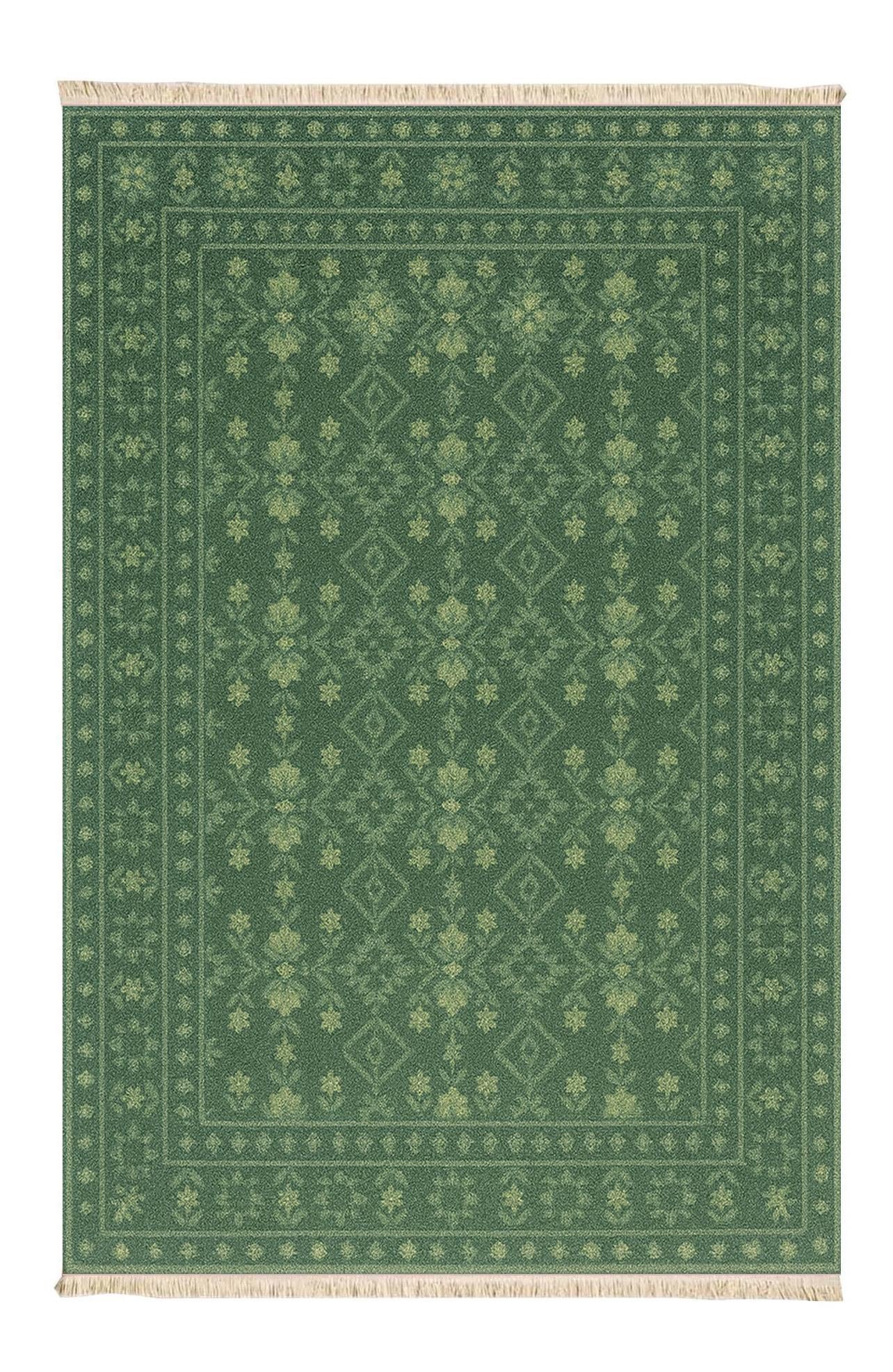 Heritage Pattern Rug – Cappadocia Green Collection | 80x150 cm